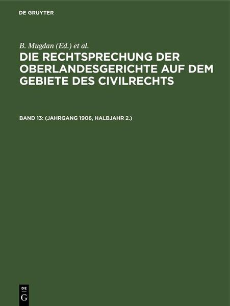 Produktbild: (Jahrgang 1906, Halbjahr 2.)