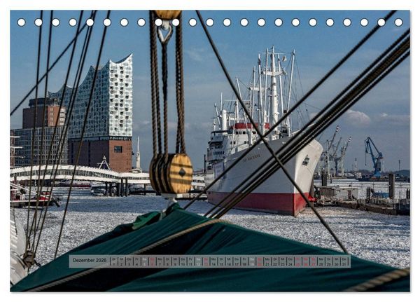 Produktbild: Auch das ist der Hamburger Hafen (Tischkalender 2026 DIN A5 quer), CALVENDO Monatskalender
