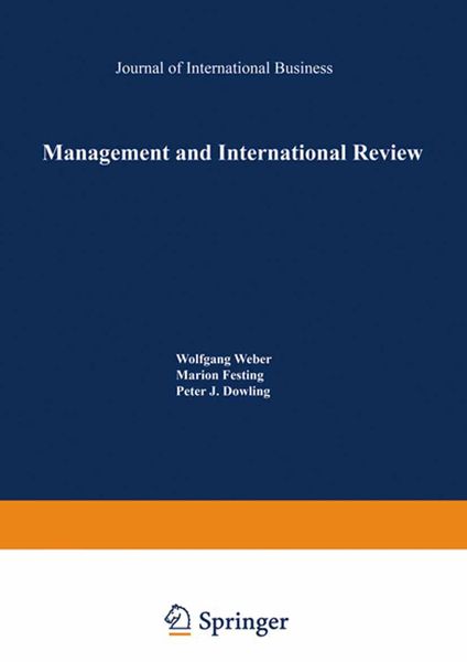 Produktbild: Management and International Review