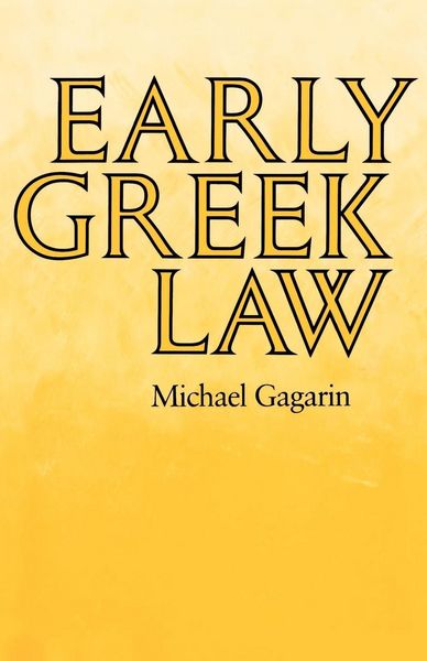 Produktbild: Early Greek Law