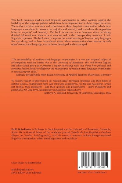 Produktbild: Urban Diversities and Language Policies in Medium-Sized Linguistic Communities