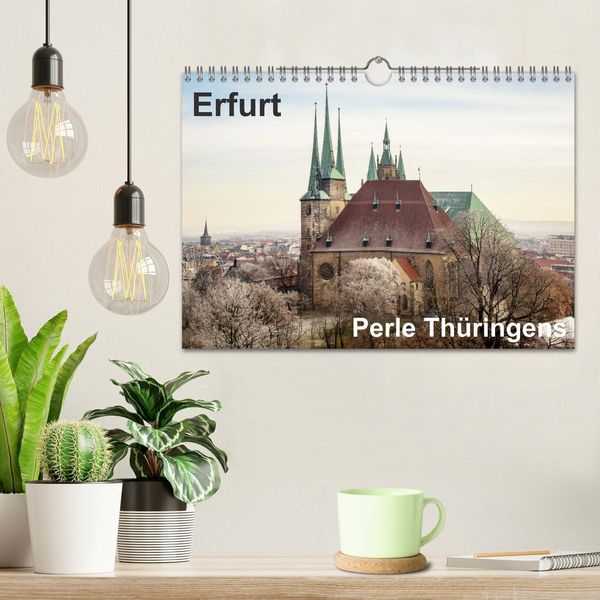 Produktbild: Erfurt. Perle Th&uuml;ringens. (Wandkalender 2026 DIN A4 quer), CALVENDO Monatskalender