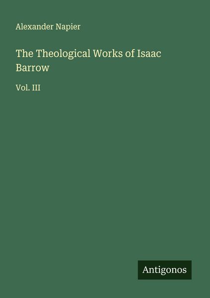 Produktbild: The Theological Works of Isaac Barrow