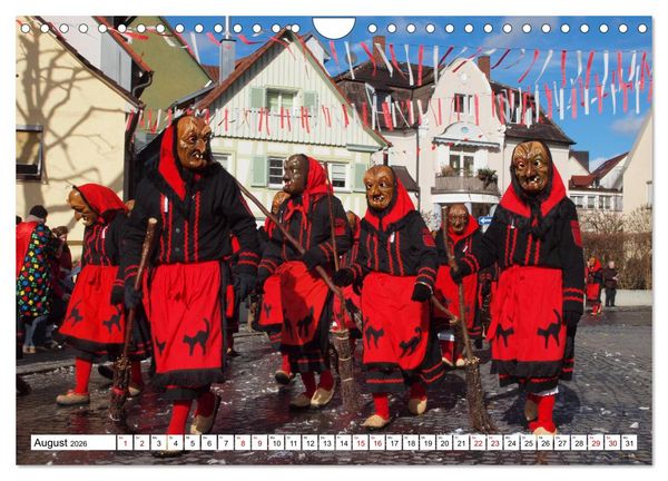 Produktbild: Fasnet in Oberschwaben und auf der Alb (Wandkalender 2026 DIN A4 quer), CALVENDO Monatskalender