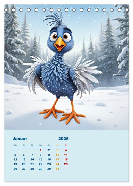 Produktbild: Diese schr&auml;gen V&ouml;gel (Tischkalender 2026 DIN A5 hoch), CALVENDO Monatskalender