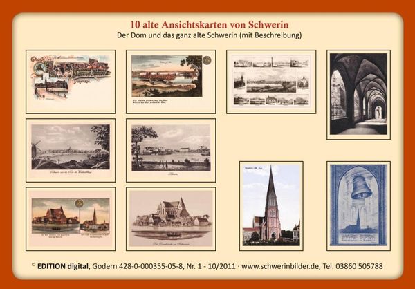 Produktbild: 10 alte Ansichtskarten von Schwerin