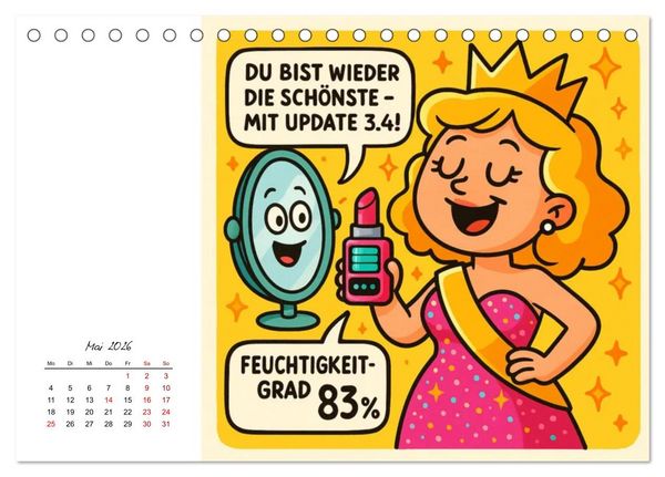 Produktbild: Job-Chaos total - voll Panne, voll verpeilt (Tischkalender 2026 DIN A5 quer), CALVENDO Monatskalender