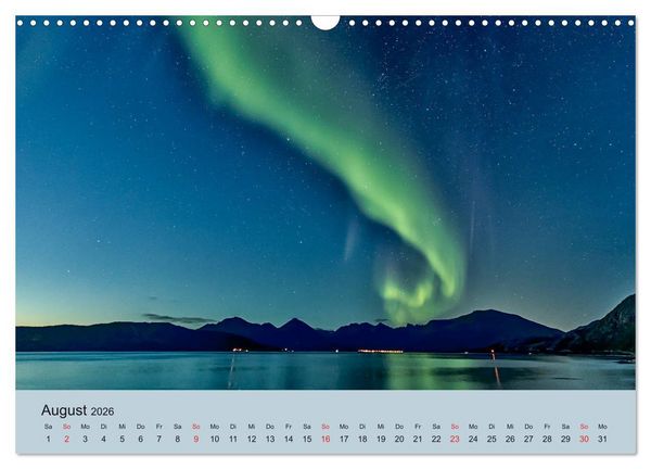 Produktbild: Norwegen - Mythos Nordlichter (Wandkalender 2026 DIN A3 quer), CALVENDO Monatskalender