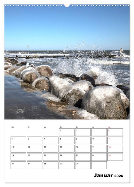 Produktbild: Ostsee. Urlaubsfeeling pur (Wandkalender 2026 DIN A2 hoch), CALVENDO Monatskalender