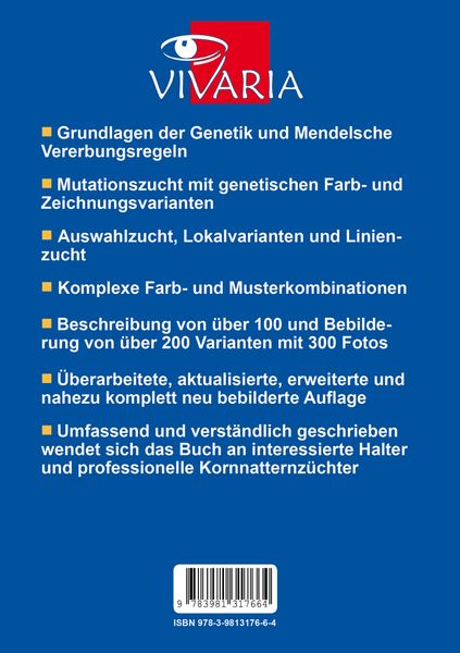Produktbild: Farb- und Zeichnungsvarianten der Kornnatter