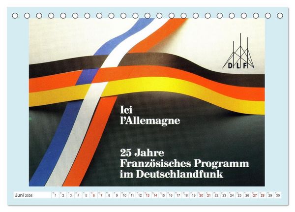 Produktbild: Rundfunk in Deutschland - Historische QSL-Karten (Tischkalender 2026 DIN A5 quer), CALVENDO Monatskalender