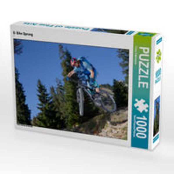 CALVENDO Puzzle E- Bike Sprung | 1000 Teile Lege-Größe 64x48cm Foto-Puzzle für glückliche Stunden