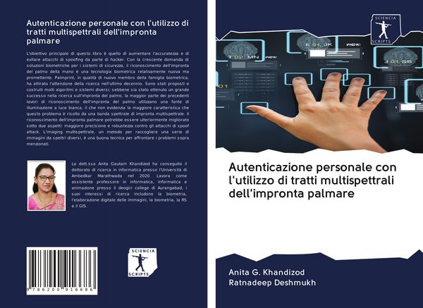 Produktbild: Autenticazione personale con l'utilizzo di tratti multispettrali dell'impronta palmare