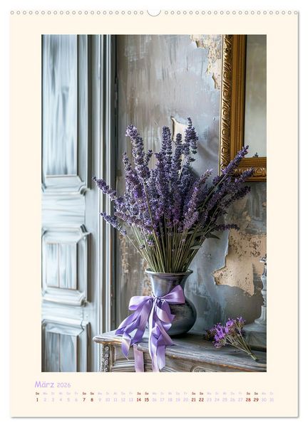 Produktbild: Lavendel (hochwertiger Premium Wandkalender 2026 DIN A2 hoch), Kunstdruck in Hochglanz