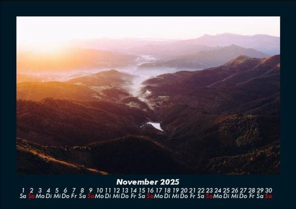 Produktbild: Landschaftskalender 2025 Fotokalender DIN A5