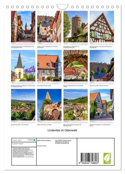 Produktbild: Lindenfels im Odenwald (Wandkalender 2027 DIN A4 hoch), CALVENDO Monatskalender