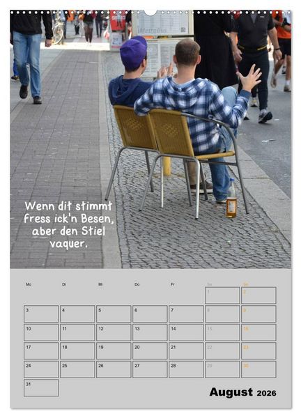Produktbild: Berliner Stra&szlig;enfoto Kalender 2026 (Wandkalender 2026 DIN A2 hoch), CALVENDO Monatskalender