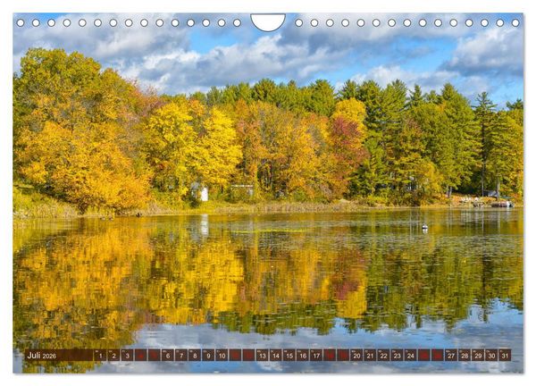 Produktbild: Neu England, Indian Summer (Wandkalender 2026 DIN A4 quer), CALVENDO Monatskalender