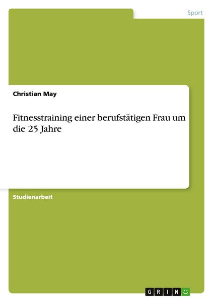 Produktbild: Fitnesstraining einer berufst&auml;tigen Frau um die 25 Jahre
