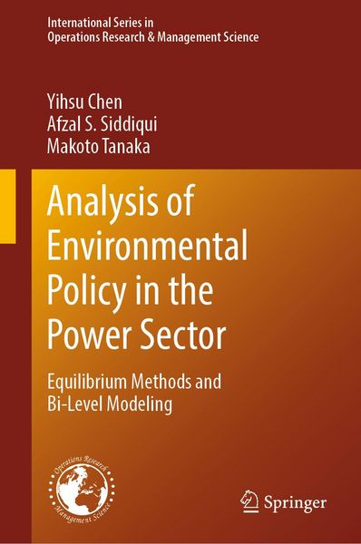 Produktbild: Analysis of Environmental Policy in the Power Sector