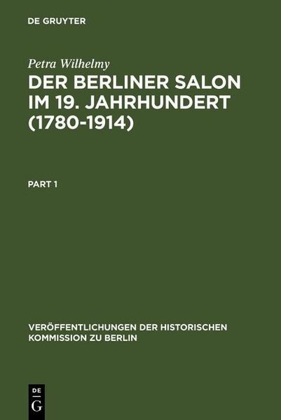 Produktbild: Der Berliner Salon im 19. Jahrhundert (1780-1914)