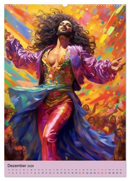 Produktbild: Dragqueens. Drag- und Travestie Kunst. Illustrationen (hochwertiger Premium Wandkalender 2026 DIN A2 hoch), Kunstdruck in Hochglanz