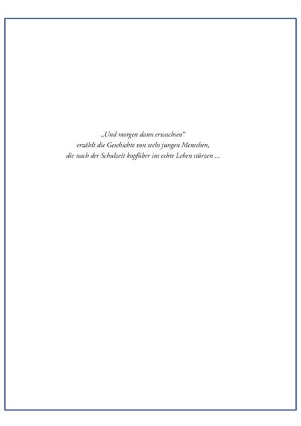 Produktbild: Und morgen dann erwachsen