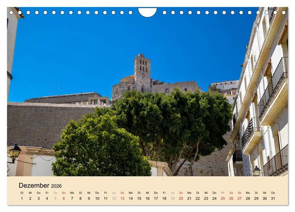 Produktbild: Ibiza Dalt Vila, Sa Penya und La Marina (Wandkalender 2026 DIN A4 quer), CALVENDO Monatskalender