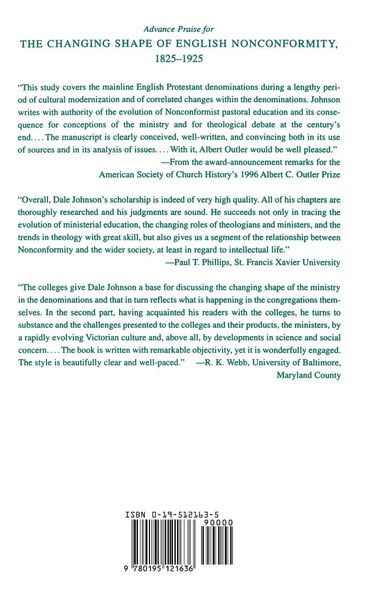 Produktbild: The Changing Shape of English Nonconformity, 1825-1925