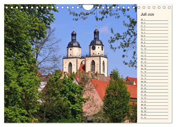 Produktbild: Lutherstadt Wittenberg - Stadt der Reformation (Wandkalender 2026 DIN A4 quer), CALVENDO Monatskalender