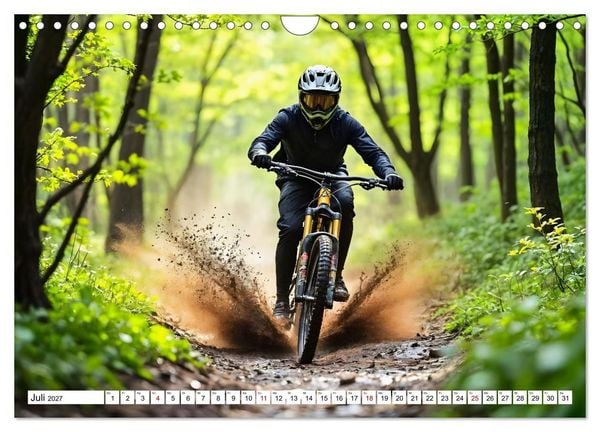 Produktbild: Elemental Ride. Mountainbike-Action durch Schnee, Matsch, Sonne und Laub (Wandkalender 2027 DIN A4 quer), CALVENDO Monatskalender