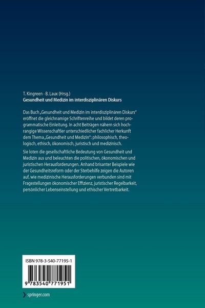 Produktbild: Gesundheit und Medizin im interdisziplin&auml;ren Diskurs