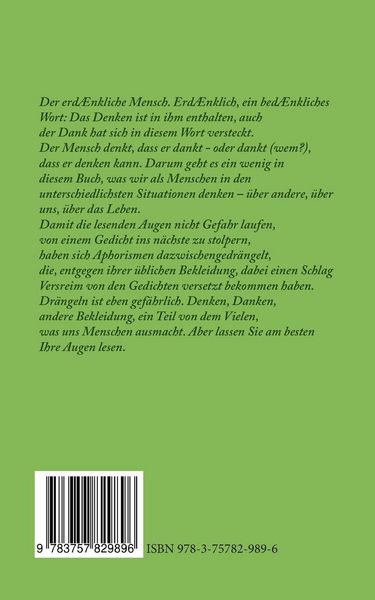 Produktbild: Der erdenkliche Mensch