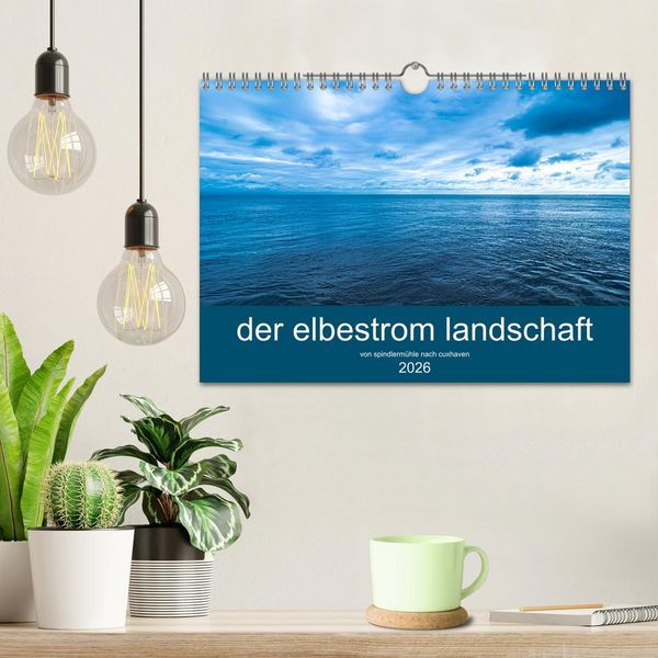 Produktbild: der elbestrom landschaft (Wandkalender 2026 DIN A4 quer), CALVENDO Monatskalender
