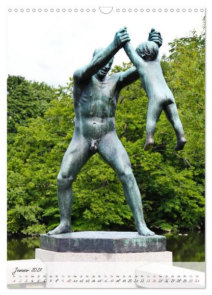 Produktbild: Vigeland (Wandkalender 2027 DIN A3 hoch), CALVENDO Monatskalender