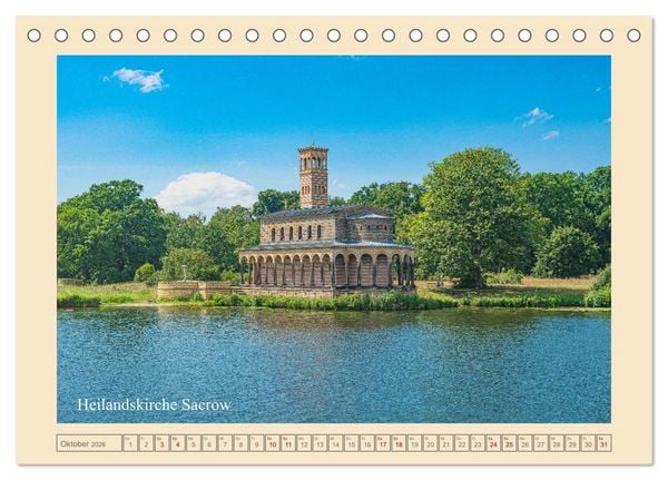 Produktbild: Potsdam - Schl&ouml;sser, Parks und der Alte Fritz (Tischkalender 2026 DIN A5 quer), CALVENDO Monatskalender