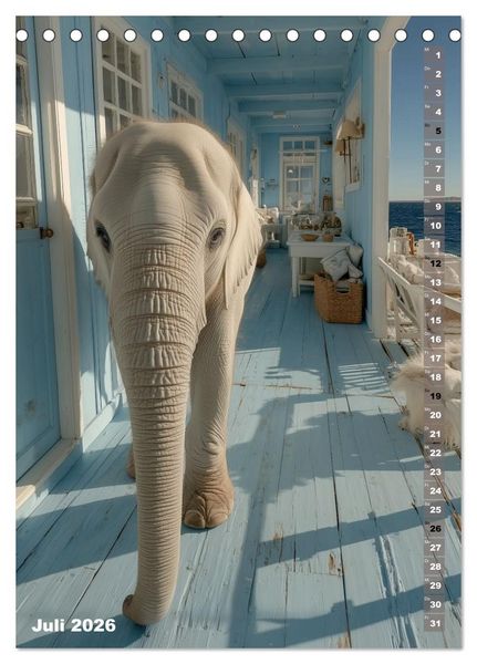 Produktbild: White Life (Tischkalender 2026 DIN A5 hoch), CALVENDO Monatskalender