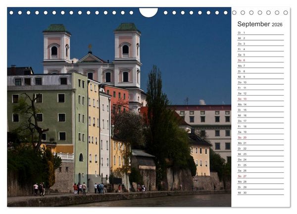Produktbild: Pittoreskes Passau (Wandkalender 2026 DIN A4 quer), CALVENDO Monatskalender