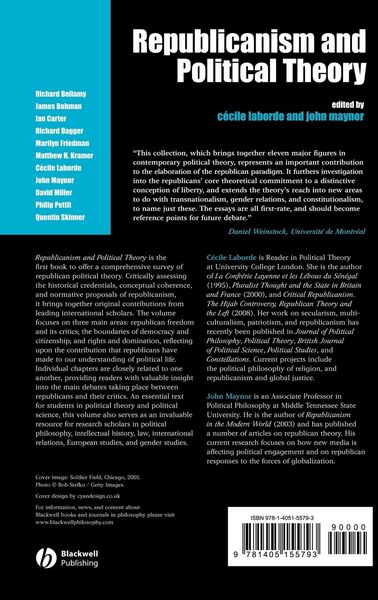 Produktbild: Republicanism and Political Theory