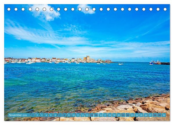 Produktbild: Ausblicke am Meer in der Bretagne und Normadie (Tischkalender 2026 DIN A5 quer), CALVENDO Monatskalender