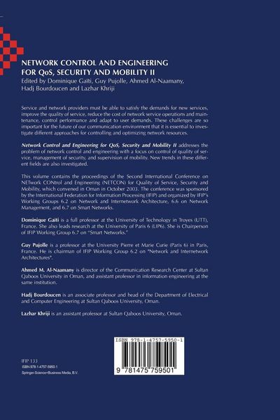 Produktbild: Network Control and Engineering for QoS, Security and Mobility II