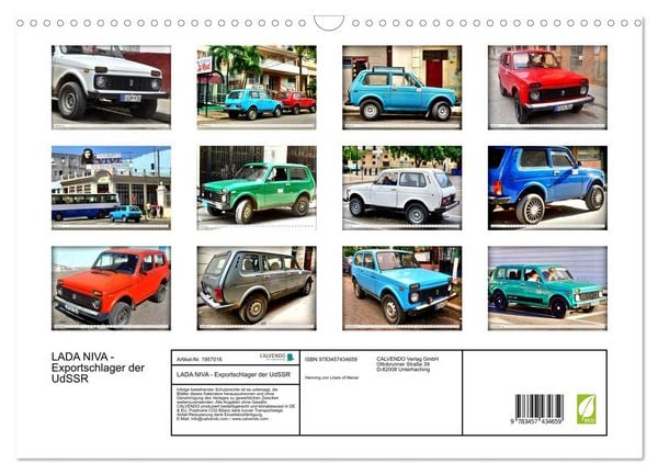 Produktbild: LADA NIVA - Exportschlager der UdSSR (Wandkalender 2026 DIN A3 quer), CALVENDO Monatskalender