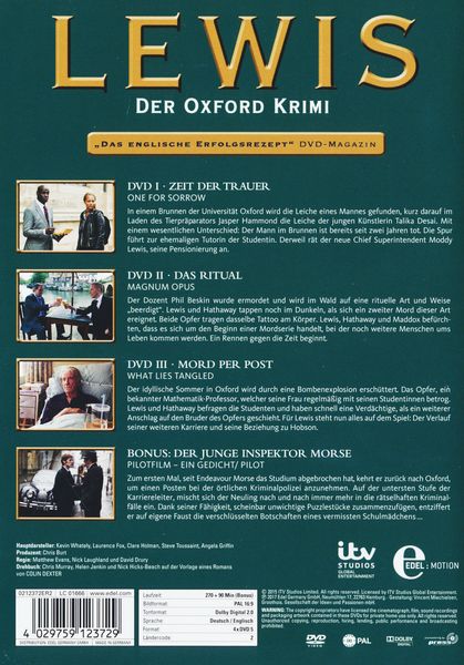 Produktbild: Lewis - Der Oxford Krimi - Staffel 9 + Pilotfilm "Der junge Inspektor Morse" [4 DVDs]