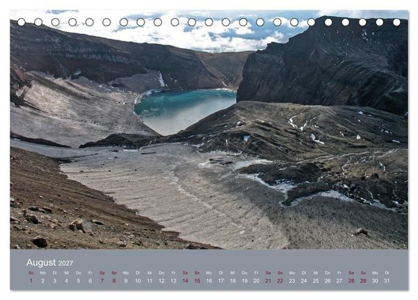 Produktbild: Kamtschatka - Vulkane, Asche, Eis (Tischkalender 2027 DIN A5 quer), CALVENDO Monatskalender