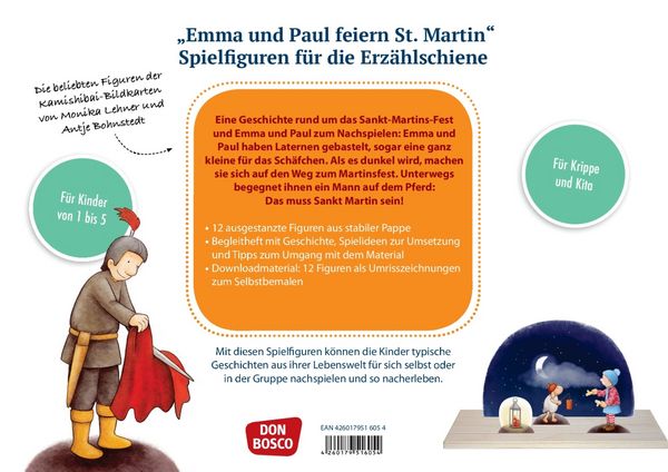 Produktbild: Emma und Paul feiern St. Martin. Erz&auml;hlschienen-Figurenset