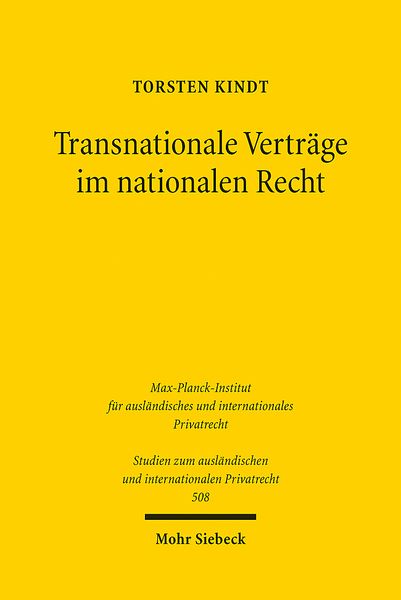 Produktbild: Transnationale Vertr&auml;ge im nationalen Recht