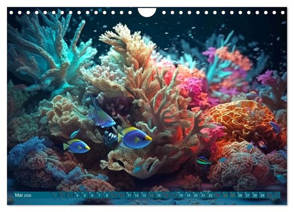 Produktbild: Fantasie bei die Fische! (Wandkalender 2026 DIN A4 quer), CALVENDO Monatskalender