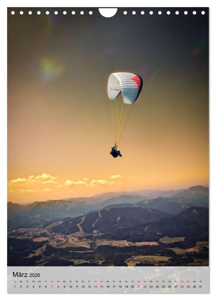 Produktbild: Paragliding - einfach Spa&szlig; (Wandkalender 2026 DIN A4 hoch), CALVENDO Monatskalender