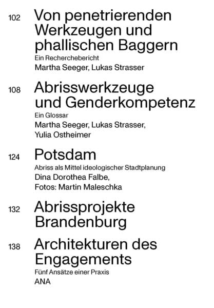 Produktbild: Die Abrissfrage