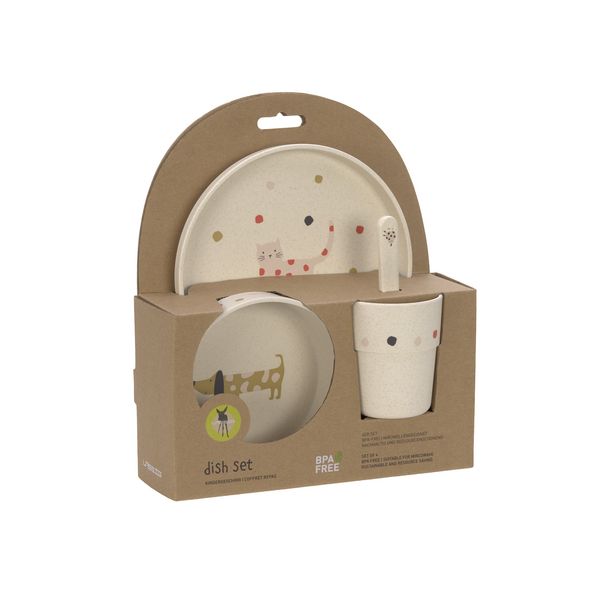 Produktbild: Dish Set PP/Cellulose Little Mateys spicy orange